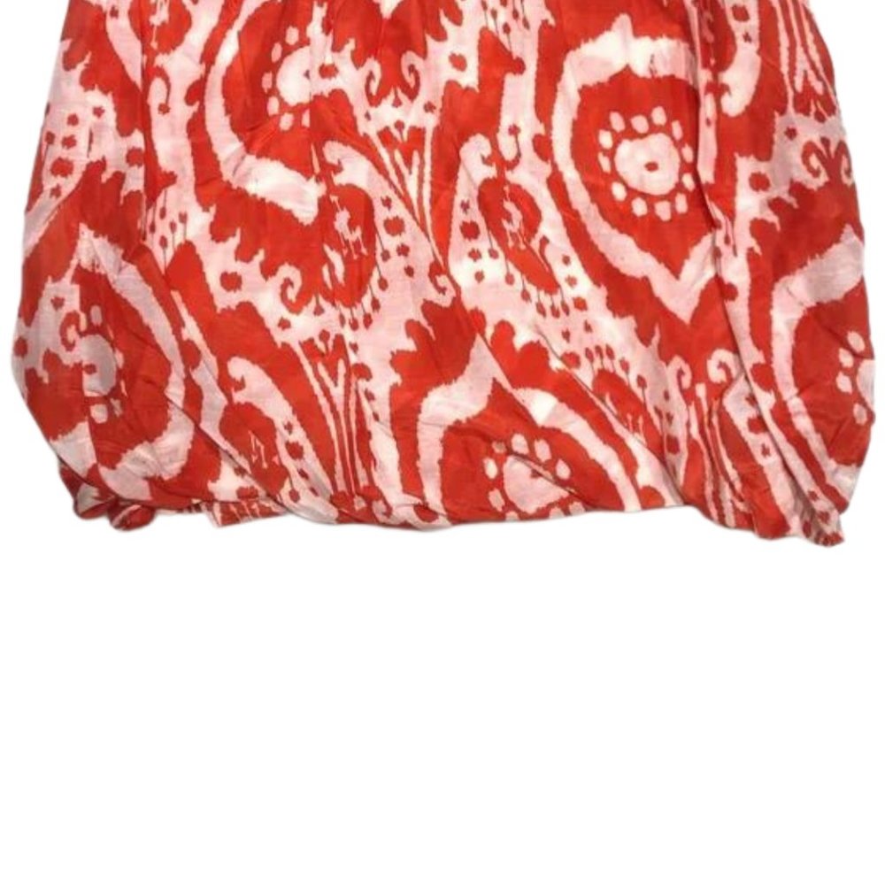 J. Crew Orange and White Patterned Skirt - Picture 4 of 9
